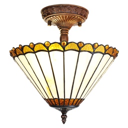 [5LL-6281] Deckenleuchte Tiffany Ø 29x30 cm E14/max 2x25W