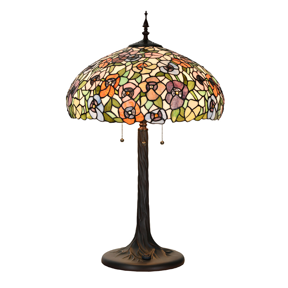 Tafellamp Tiffany Ø 46x72 cm E27/max 3x60W