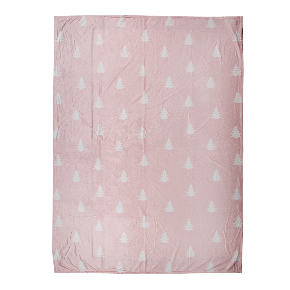 Plaid Pile Rosa Bianco 130x170 cm