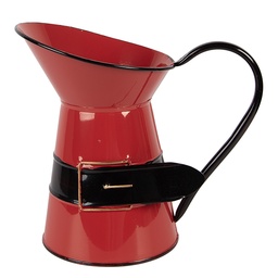 [6Y5900M] Brocca decorativo Rosso Nero 19x12x18 cm