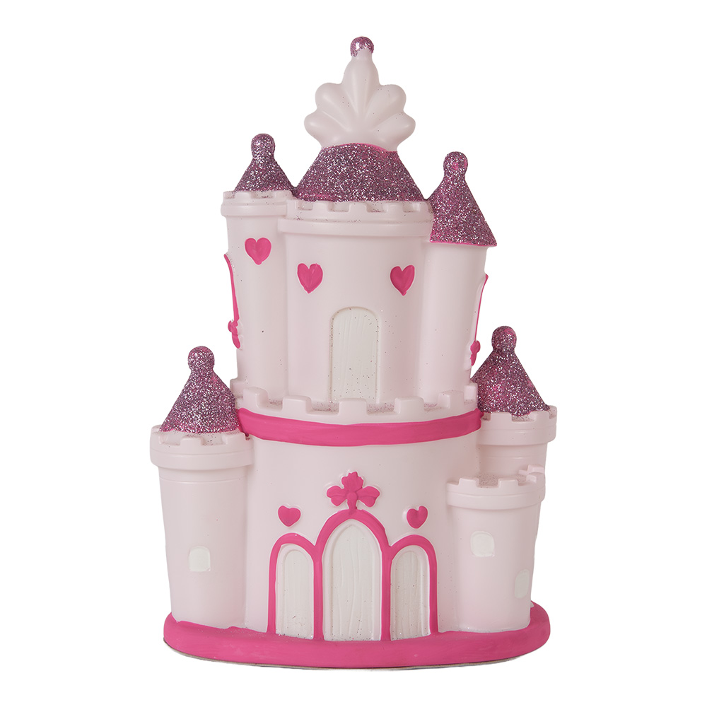 Luce notturna Castello LED Rosa Viola 16x11x24 cm