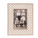 Cadre photo Blanc Marron 18x1x23 cm / 10x15 cm