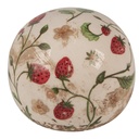 Decorazione Beige Rosso Ø 10x10 cm