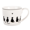 Tazza Bianco Nero 12x8x7 cm / 275 ml