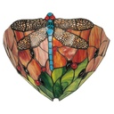 Applique Tiffany Rosso, Verde 30x15x20 cm E14/max 1x40W