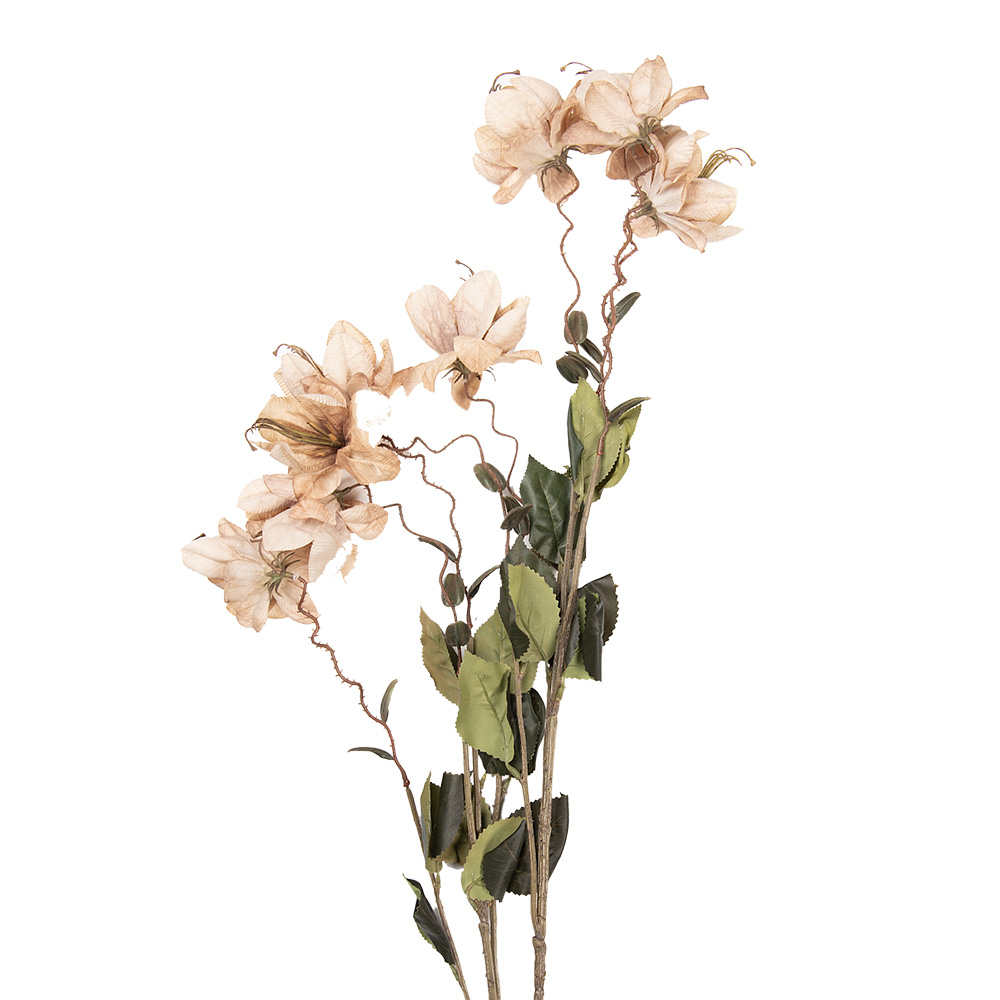 Decoratie tak met bloemen 14x14x120 cm