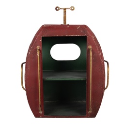 [5Y1490] Decorazione Sciovia Rosso Verde 48x26x60 cm