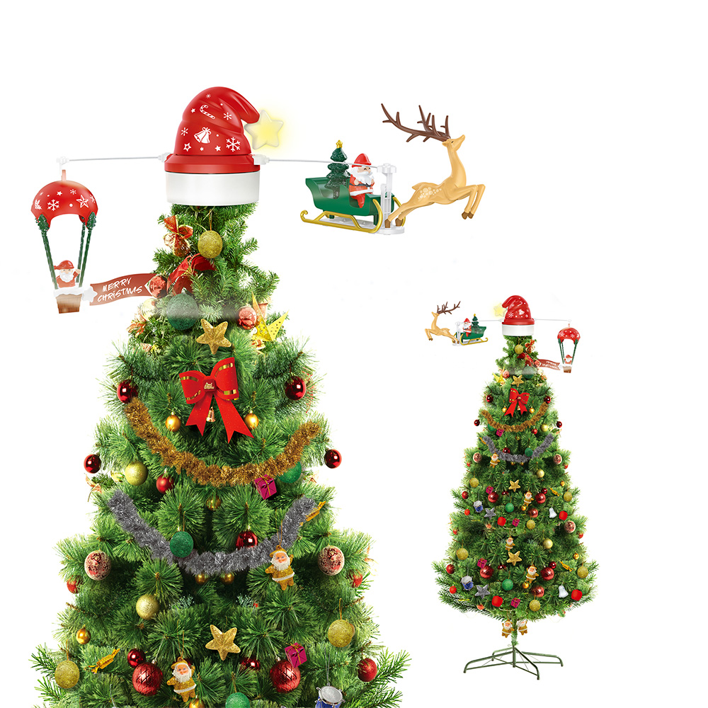 Decoratie kerstboom topper 73x35x29 cm