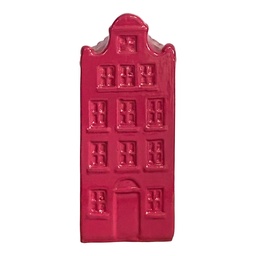 [6PR6432] Dekoration Haus Rot 5x4x13 cm