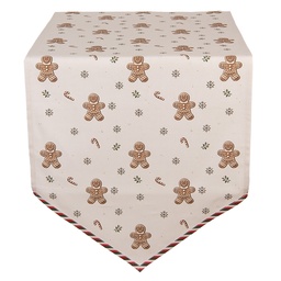 [CGM65] Tischläufer Beige Braun 50x160 cm