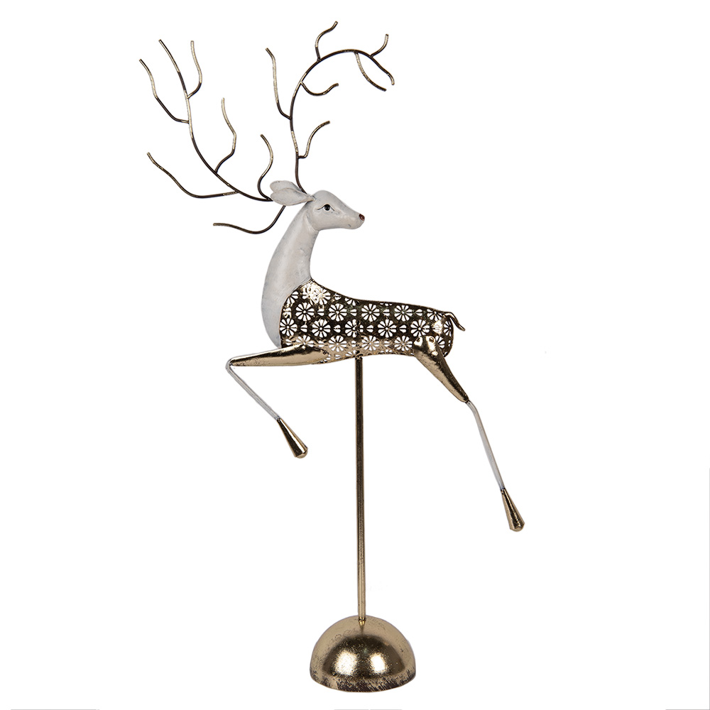 Decoratie hert 36x12x72 cm