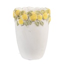 Blumentopf für Innen Weiß Gelb Ø 13x17 cm