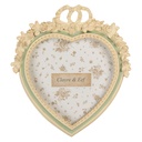 Cornice Foto Beige Verde 16x3x18 cm / 10x15 cm