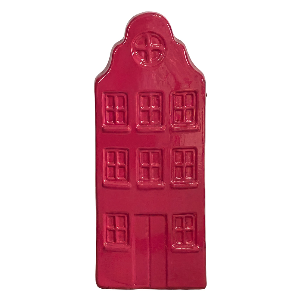 Dekoration Haus Rot 6x5x16 cm