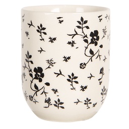 [6CEMU0081] Mug Bianco, Nero Ø 6x8 cm / 100 ml