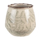 Flower Pot Inside Green Beige Ø 14x13 cm