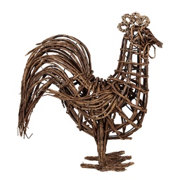 [65965] Statua Decorativa Gallina Marrone 34x15x39 cm