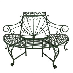 [5Y1198] Gartenbank Grün 167x84x102 cm