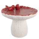 Décoration Champignon Blanc Rouge Ø 25x21 cm