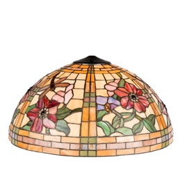 [5LL-9934] Paralume Tiffany Giallo, Arancia, Verde Ø 50x30 cm
