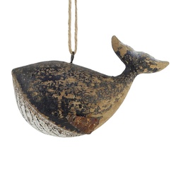 [6H2537Z] Decoratie hanger walvis 15x6x9 cm