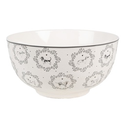 [LGDBO] Scodella Bianco Grigio Ø 14x7 cm / 500 ml