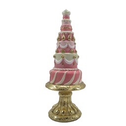 [6PR4220] Decoration cake Pink Ø 8x21 cm