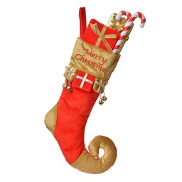 [66253] Decorazione calze delle befana Rosso Color or 24x7x46 cm