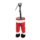 Decoration Christmas Santa Claus legs Red White 30x13x54 cm / 3xAA