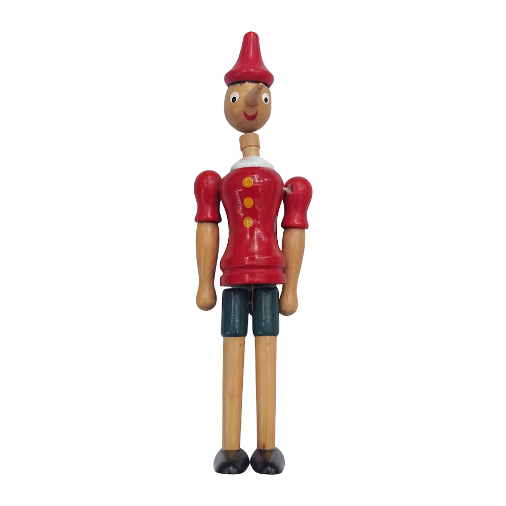 Deko Pinocchio Rot Beige 50 cm