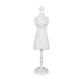 [50768] Décoration mannequin Blanc 13x11x51 cm