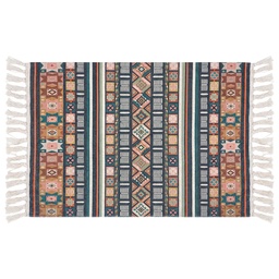 [KT081.008] Bodenmatte Beige Blau 60x90 cm