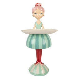 [6PR5795] Decoratie kind met schaaltje 18x16x38 cm