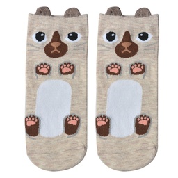 [JZSSK0009] Socken Beige Weiß 36-41