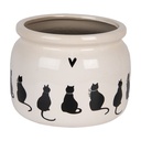 Flower Pot Inside Beige Black Ø 20x15 cm