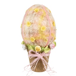 [65948] Image de décoration uf Rose Jaune Ø 17x33 cm