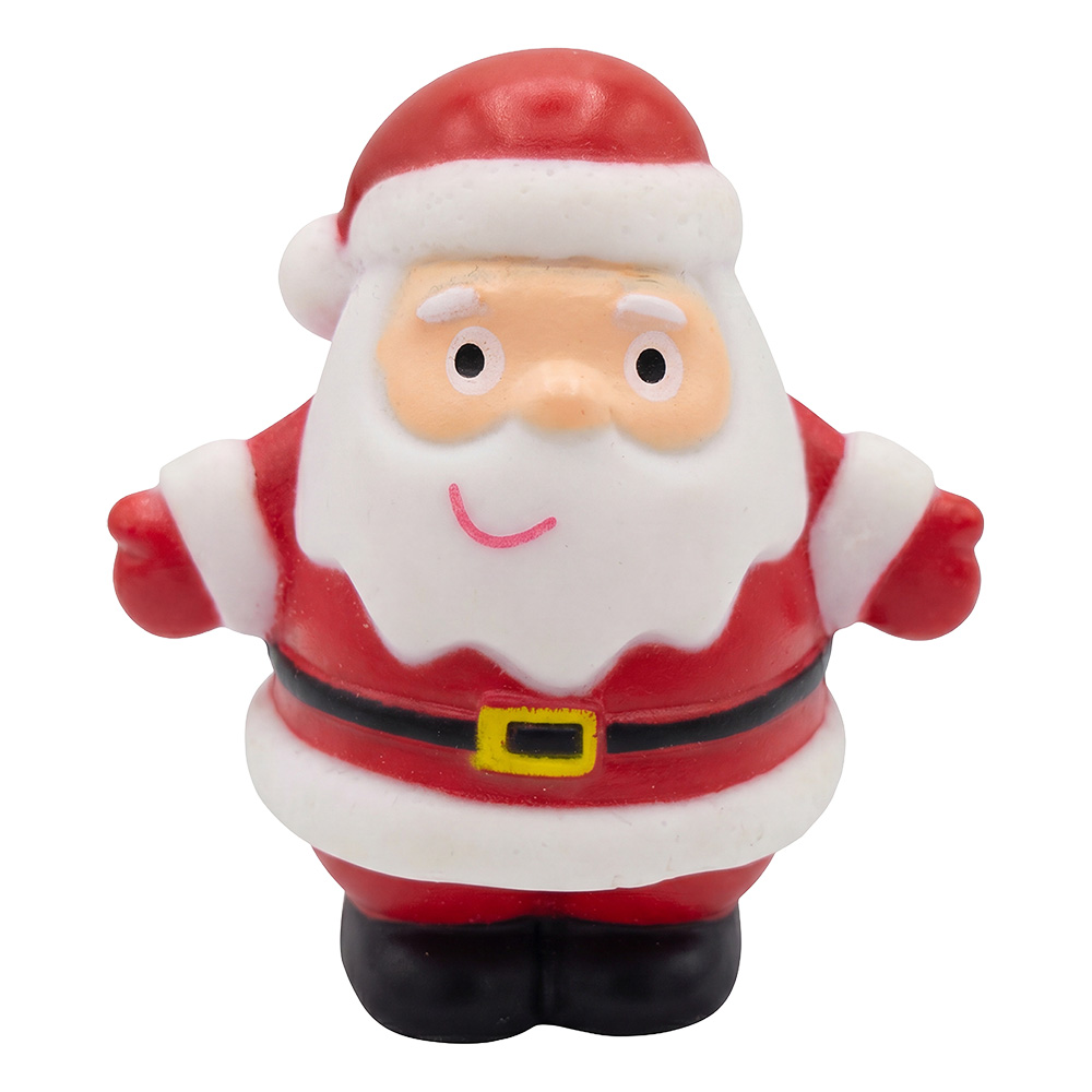 Decoratie badeend kerstman 5 cm