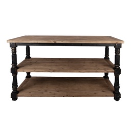 [5H0752Z] Tavolo Nero 180x100x85 cm