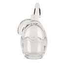 Storage Jar with Lid Transparent 6x6x12 cm