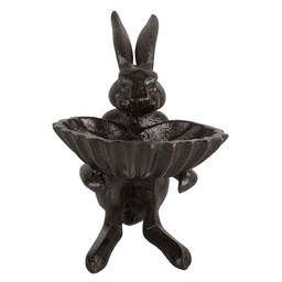 [6Y5740] Bain doiseaux Marron 16x13x17 cm
