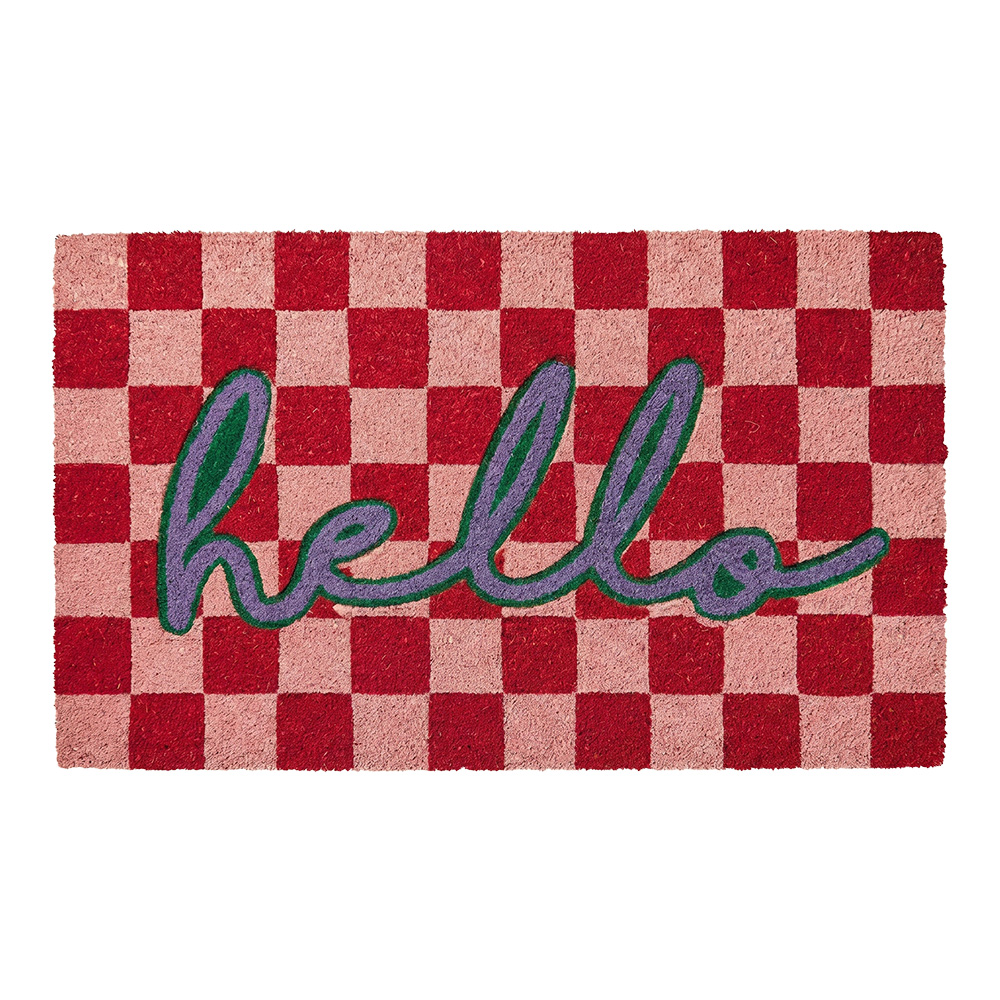 Doormat Inside Red Pink 75x45x1 cm