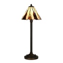 Lampe de table Tiffany Beige Ø 20x60 cm E14/max 1x40W