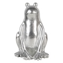 Statua Decorativa Ranocchio Argento 20x20x30 cm