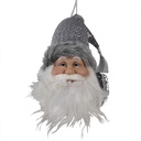 Anhänger Weihnachtsmann Grau Weiß 10x9x28 cm