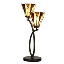 Tiffany Tischlampe Beige 46x28x63 cm E14/max 2x40W