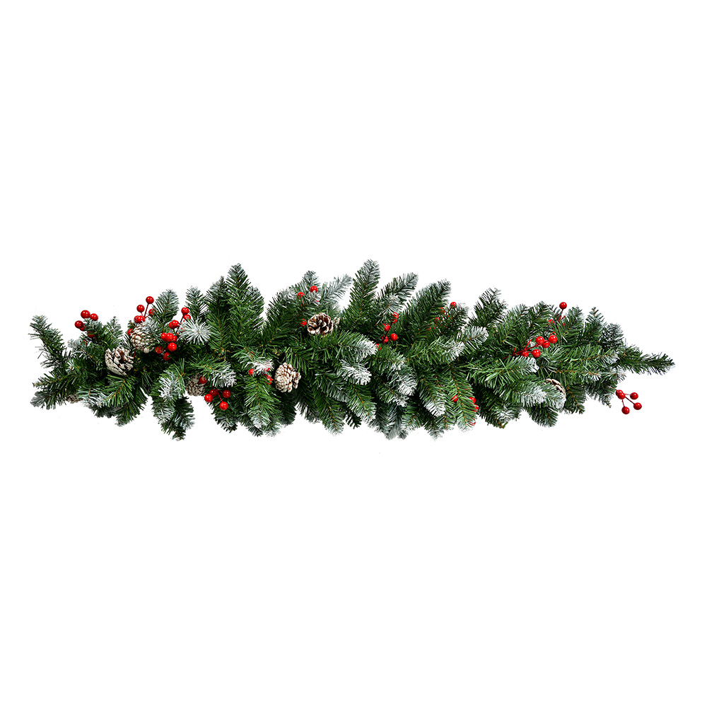 Christmas Decoration Artificial Branch Green Red 35x10x110 cm