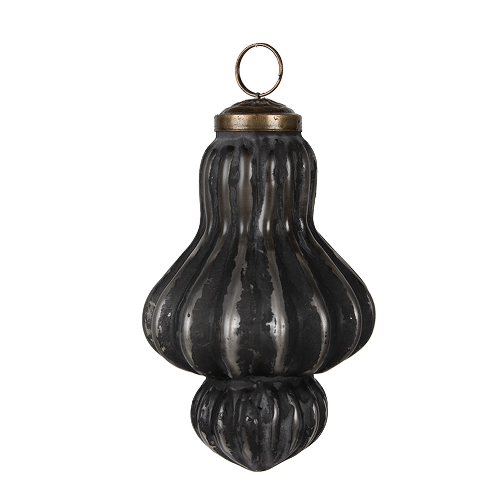 Boule de Noël Noir Ø 7x12 cm