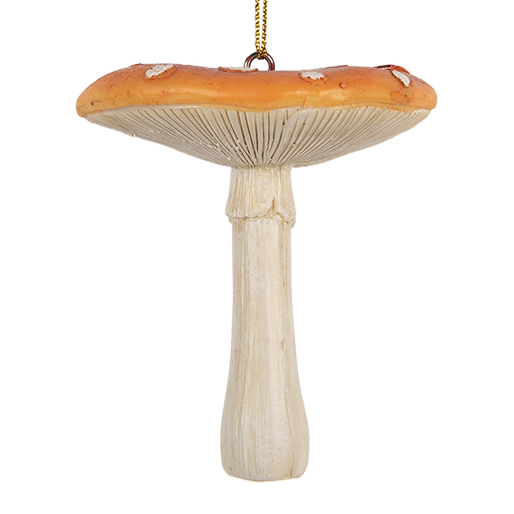 Decorative Hanger Mushroom Red White Ø 7x8 cm