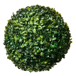 [6PL0325L] Dekorativer Kunststoff Kugel Buchsbaum Grün Ø 24 cm