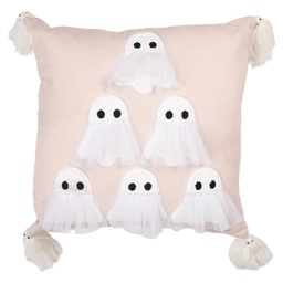 [KG023.185] Coussin rempli Rose Blanc 40x40x10 cm